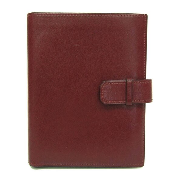 HERMES Red Leather Wallet - Picture 1 of 13